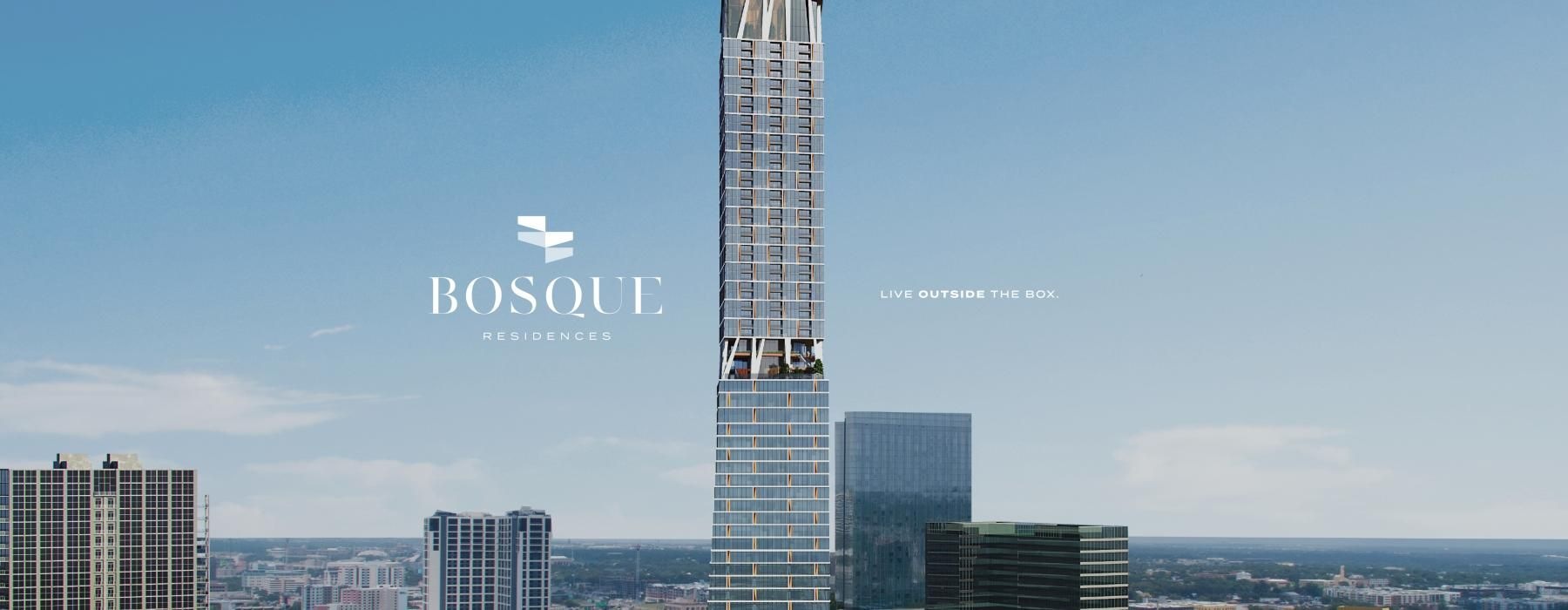 a tall building in a city